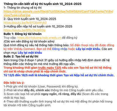 Huong dan nop tuyen sinh Online